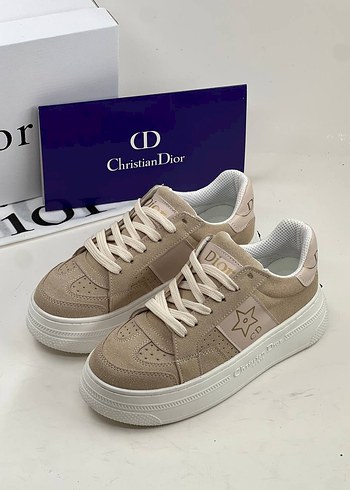 36 Beden Bej Süet Christian Dior Kadın Spor Ayakkabı