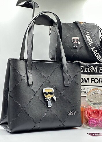 Beden çeşitli Renk Karl Lagerfeld yavrulu model small size deri tozlu