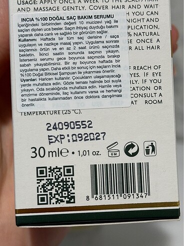 İncia saç bakım serumu - Görsel 2