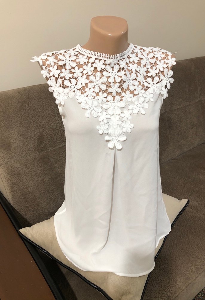 Dantel Detaylı Beyaz Straplez Bluz - Görsel 2