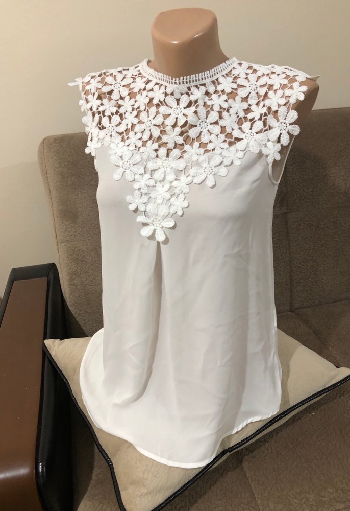 Dantel Detaylı Beyaz Straplez Bluz - Görsel 3