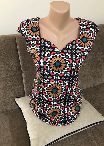 Boncuk İşlemeli Uzun Desenli Kadın Kalem Elbise - Görsel 17