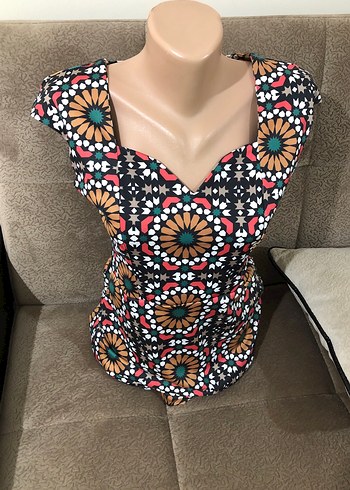 Boncuk İşlemeli Uzun Desenli Kadın Kalem Elbise - Görsel 15