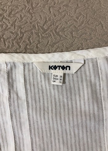 Düğmeli Beyaz Pamuklu Bohem Mini Bluz - Görsel 13