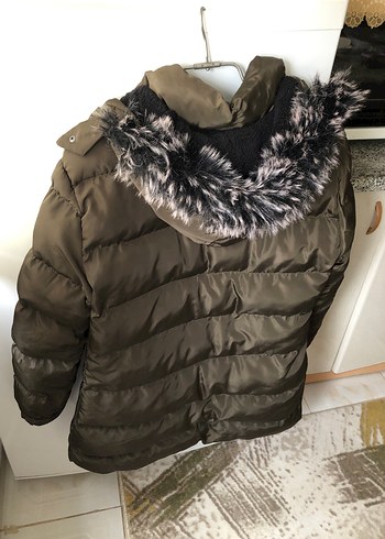 Kürklü Kahverengi Kadın Kışlık Mont - Görsel 12