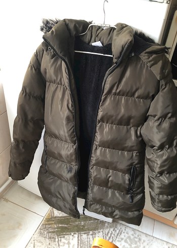 Kürklü Kahverengi Kadın Kışlık Mont - Görsel 3