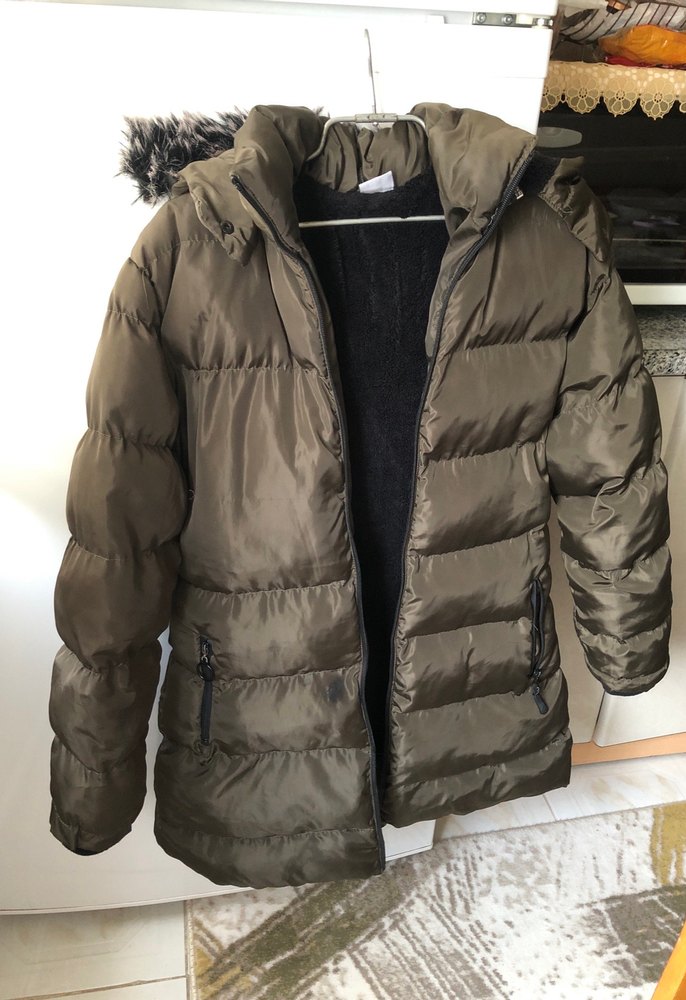 Kürklü Kahverengi Kadın Kışlık Mont - Görsel 2