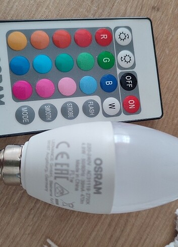 OSRAM E14 DUYULU KUMANDALI LED AMPUL 