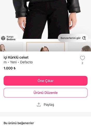 Kürk Detaylı Kahverengi Deri Ceket - Görsel 7