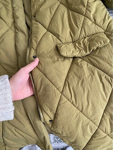 s Beden yeşil Renk Pullandbear mont