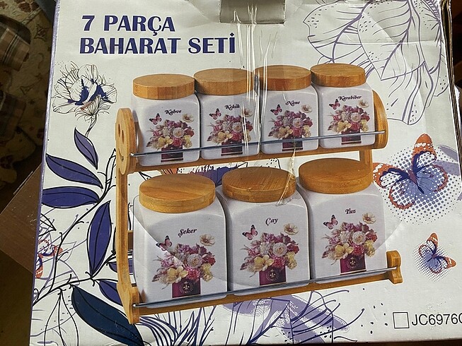 7 parça baharat seti standlı