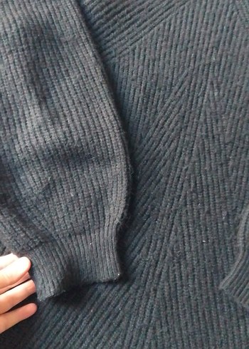 Siyah Balıkçı Yaka Kadın Triko tunik - Görsel 2