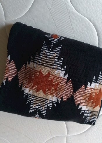 Bohem Desenli Uzun Kollu Örgü Hırka - Görsel 3