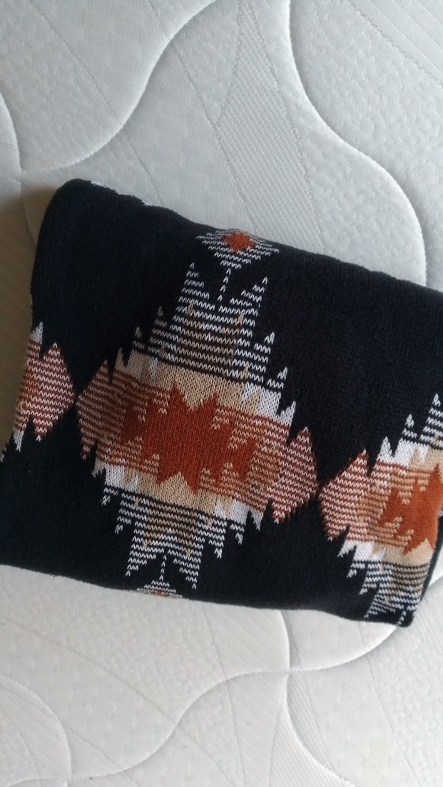 Bohem Desenli Uzun Kollu Örgü Hırka - Görsel 3