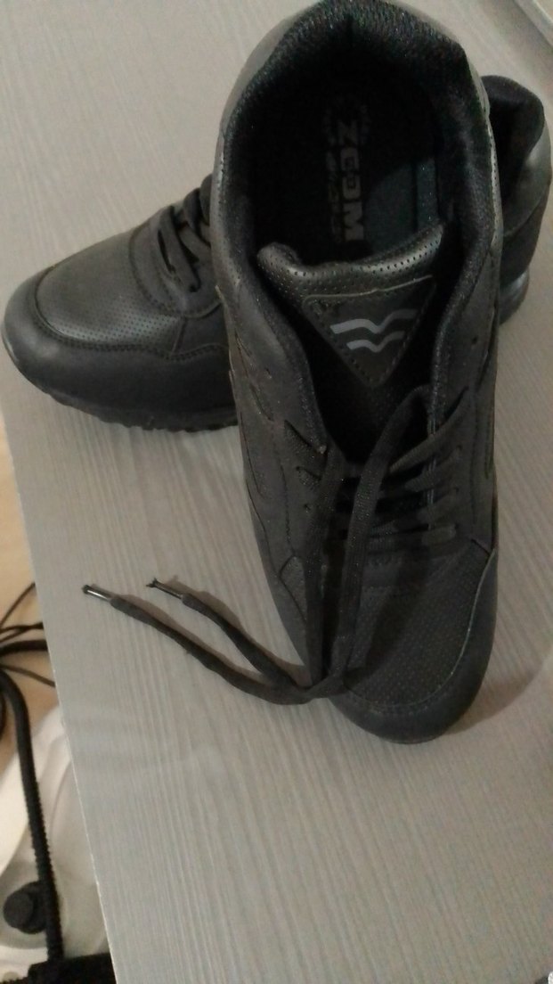 Siyah Bağcıklı Kadın Spor Ayakkabı - Görsel 4