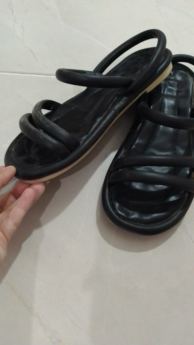 Siyah Kadın Sandalet - Görsel 2