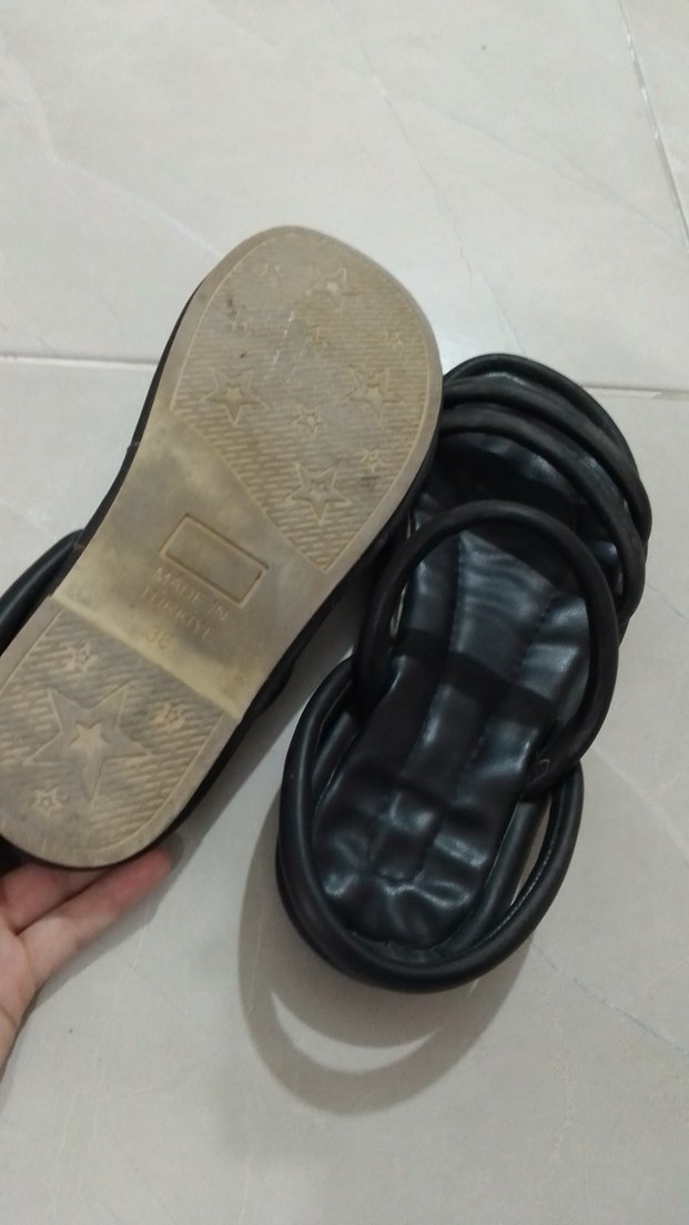 Siyah Kadın Sandalet - Görsel 4