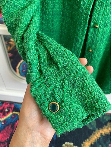 Kırçıllı ceket - Görsel 5