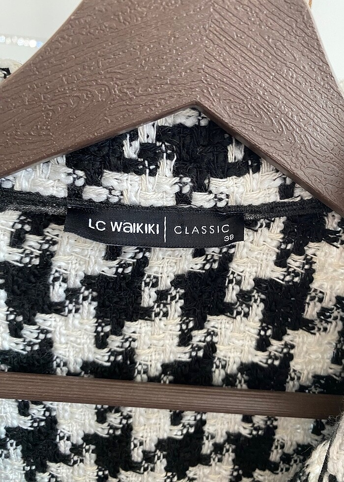 Kazayağı desenli ceket - Görsel 2