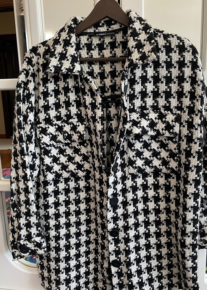 Kazayağı desenli ceket - Görsel 3