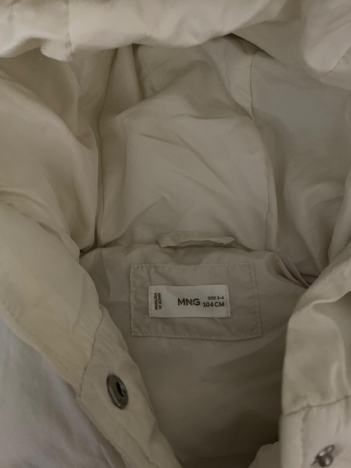 Beyaz Düğmeli Kız Çocuk Şişme Yelek - Görsel 4