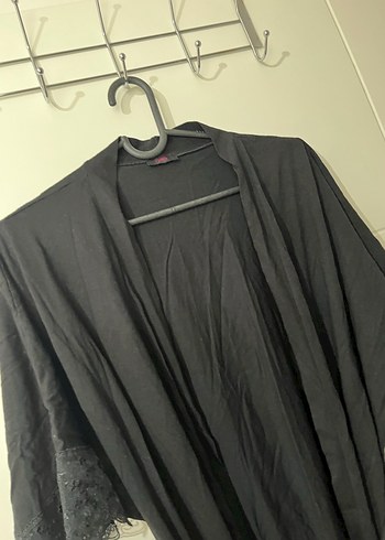 Siyah Gotik Midi Sabahlık - Görsel 2