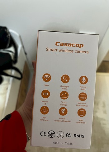 Casacop Akıllı Kablosuz Kamera Beyaz - Görsel 2