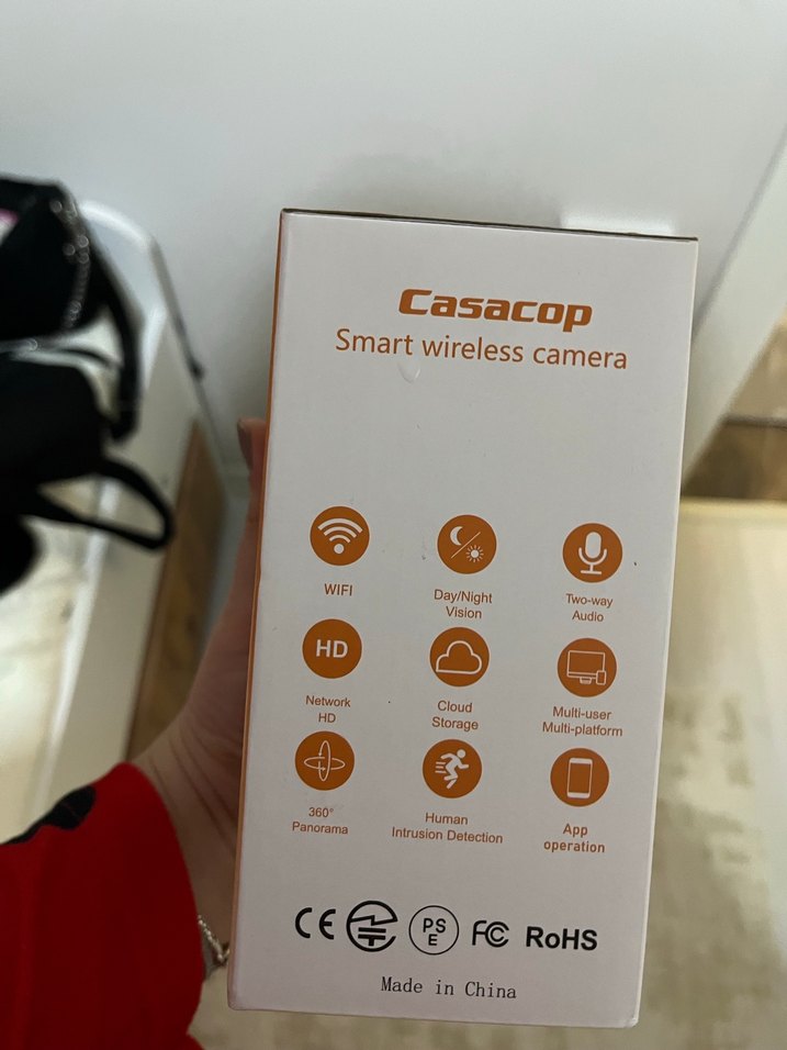 Casacop Akıllı Kablosuz Kamera Beyaz - Görsel 2