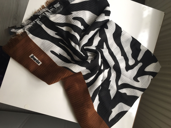 Zebra desen şal