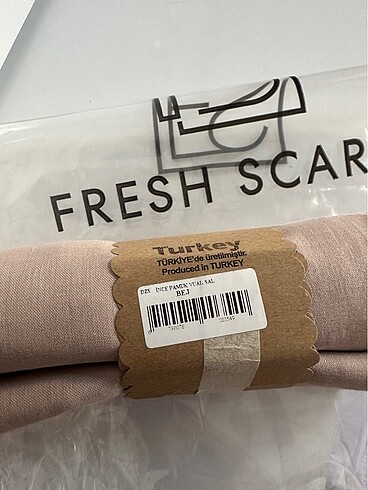 Diğer Freshscarfs ince pamuk vual bej