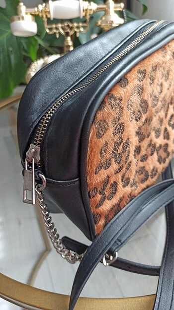 Stradivarius Stradivarius leopar çapraz çanta