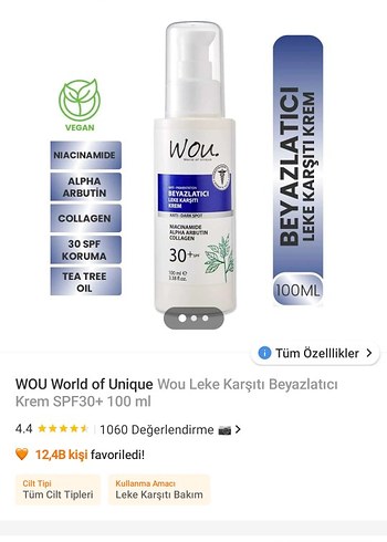 Wou Beyazlatıcı Leke Karşıtı El Kremi 30+ - Görsel 5