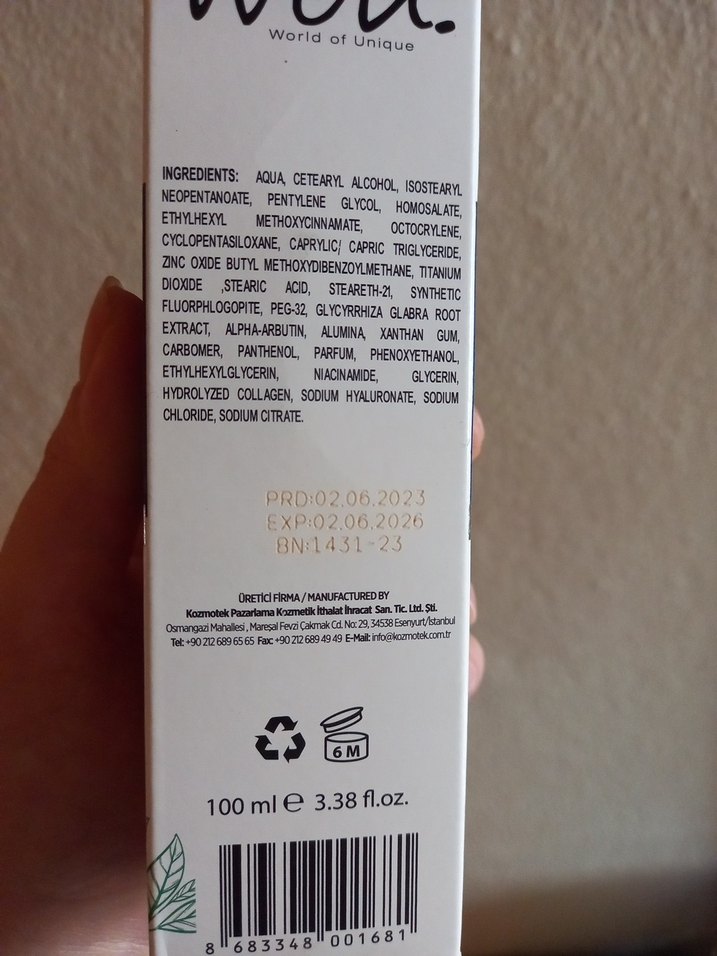 Wou Beyazlatıcı Leke Karşıtı El Kremi 30+ - Görsel 4