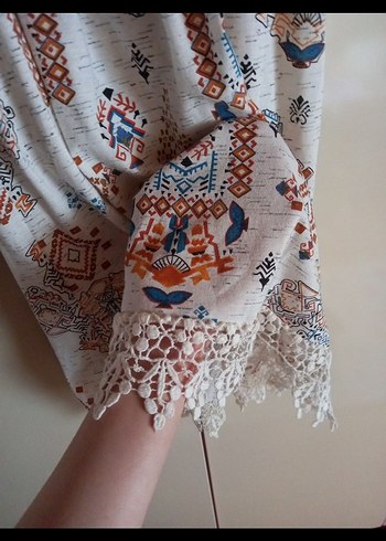 Madonna yaka elbise - Görsel 2