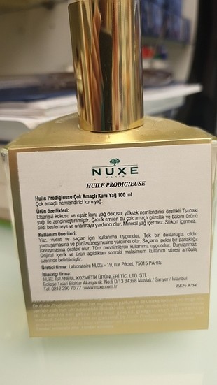 Nuxe Nuxe cok amaçli yag 100 ml