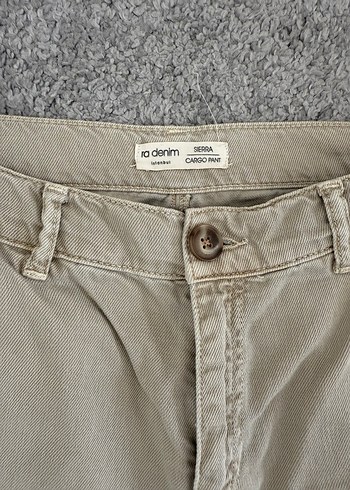 26 Beden Y2K Bej Denim Jean