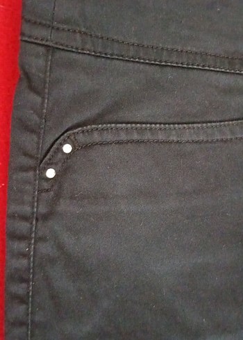Polo Garage Kemerli Siyah Kadın Kumaş Pantolon