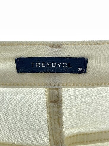 36 Beden beyaz Renk Trendyol & Milla Jean / Kot %70 İndirimli.