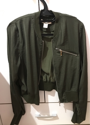 H&M Bomber haki ceket