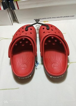32 Beden kırmızı Renk 31/32 nuamra crocs kırmızı unisex çocuk sandalet sıfır ürün orji