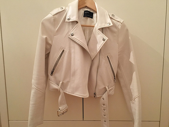 Bershka Bershka crop deri ceket