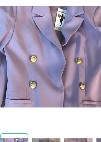 Zara Lila Cift Sirali Blazer Ceket