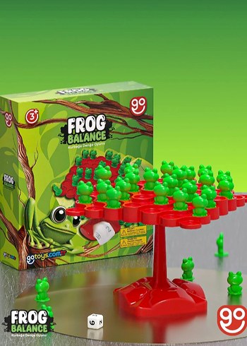 Kurbağa Denge Oyunu - Renkli Eğitim Oyuncağı - Görsel 3