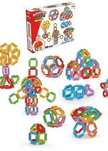 Renkli Geometrik Manyetik Puzzle Oyuncak