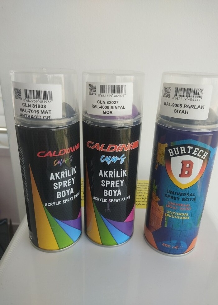 3 adet sprey boya  - Görsel 2