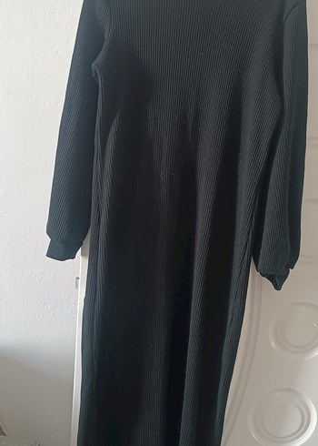 siyah triko elbise - Görsel 4