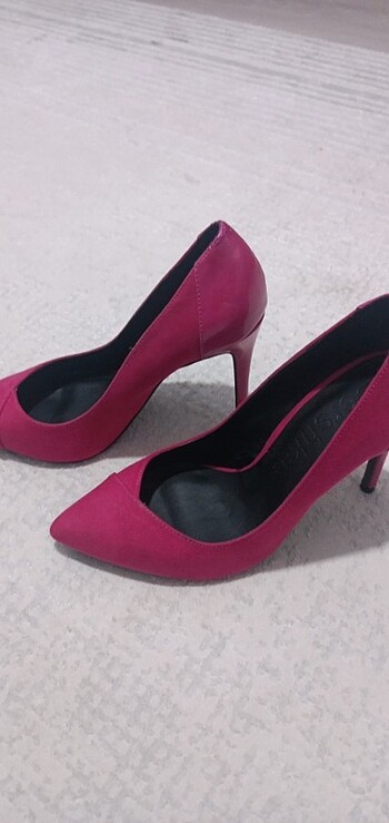 Bershka Topuklu pembe sitiletto