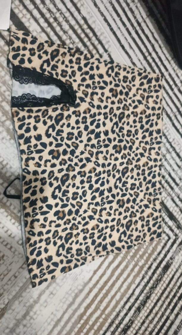 Kahverengi Yılan Desenli Kadın Mini Yelek - Görsel 2