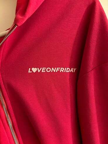 m Beden Love on friday fermuarli sweatshirt