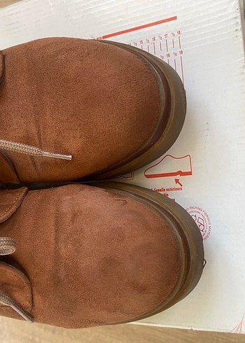 Kahverengi Süet Dolgu Topuklu Kadın Bot - Görsel 3